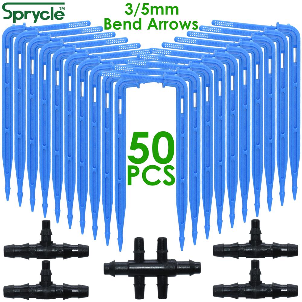 Irrigation Drip Tape - SPRYCLE 50X Piega Freccia Gocciolatore Micro