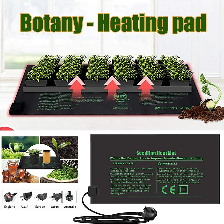 4 dimensioni 220V Spina UE Tap - Seedling Heat Mat recensione e prezzo