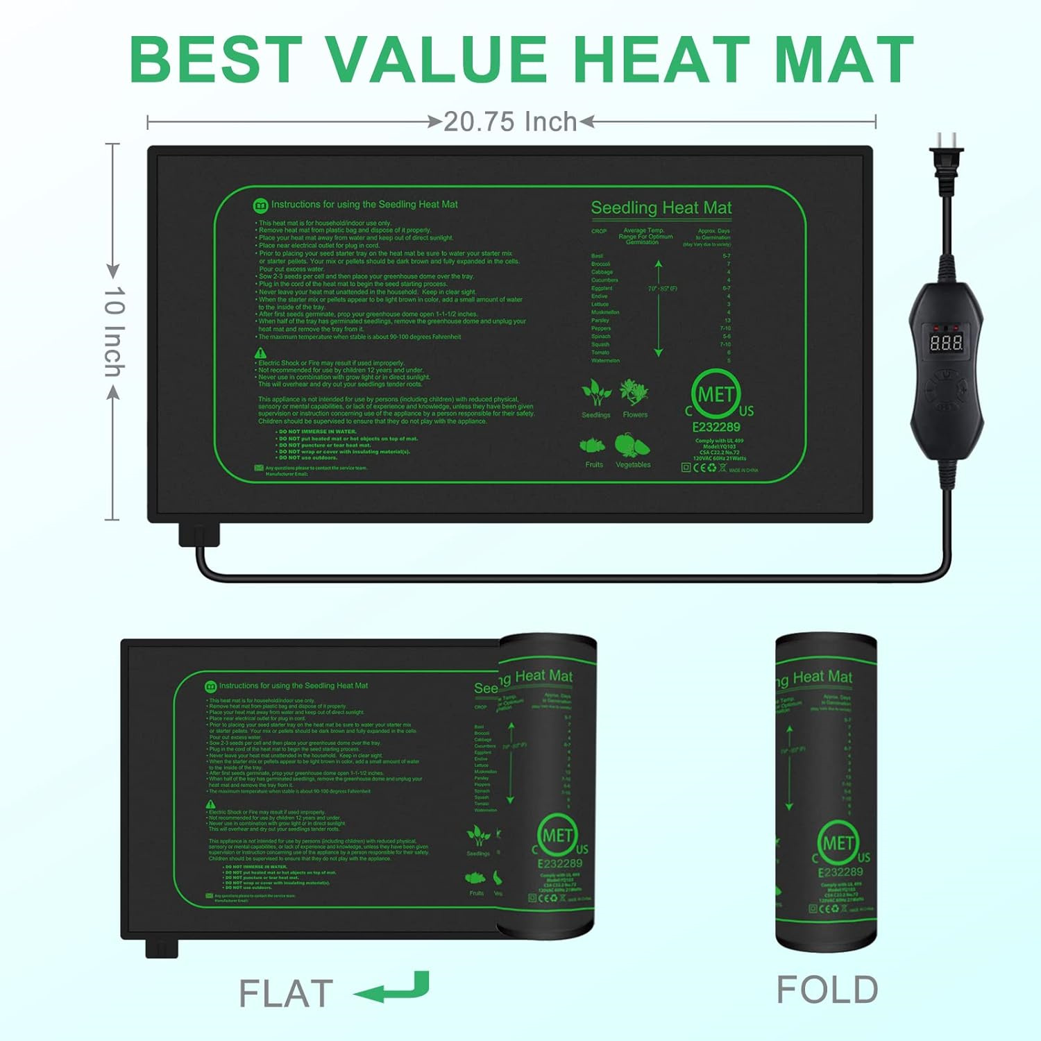 Tappetino Riscaldante per Seme - Seedling Heat Mat recensione e prezzo
