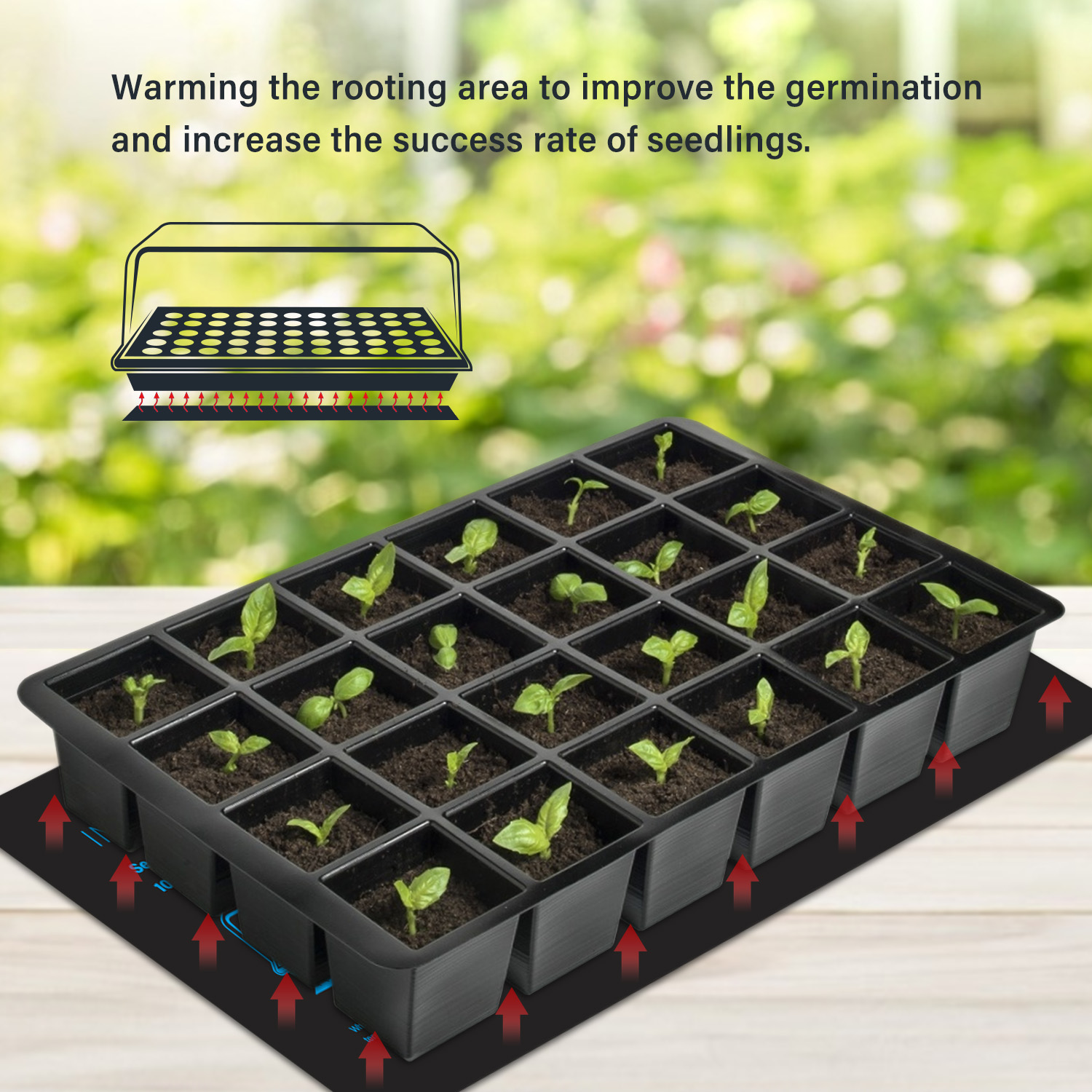 20.75x10CM EU/US/UK/AU Plug Se - Seedling Heat Mat recensione e prezzo